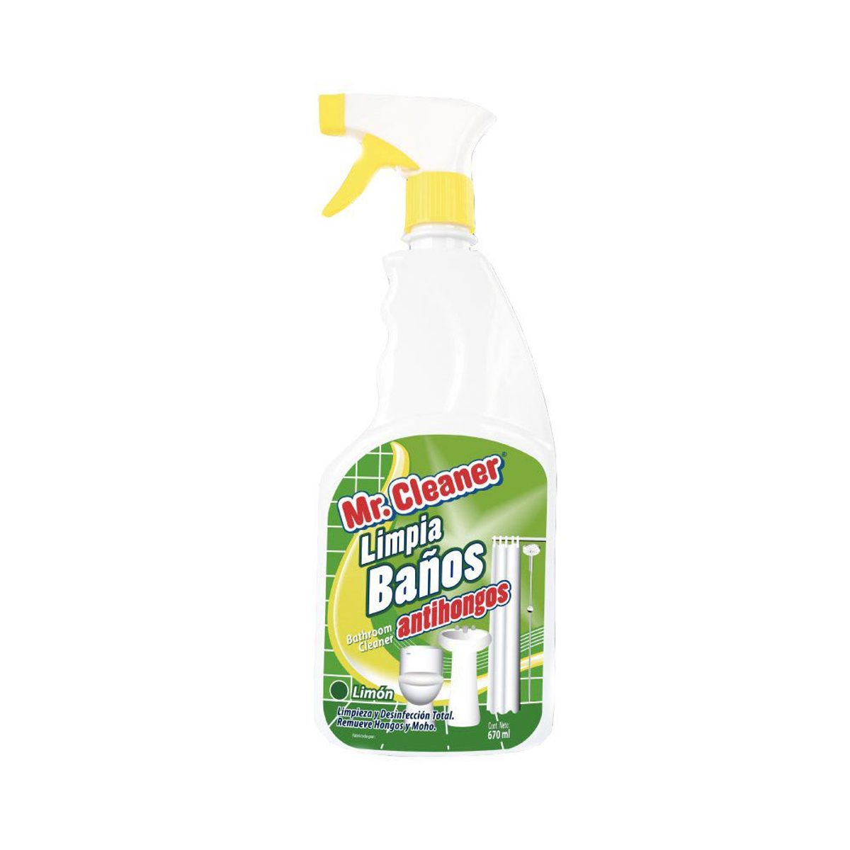 MR CLEANER - Limpia Baños Mr Cleaner Antihongos Lavanda Envase 670 mL
