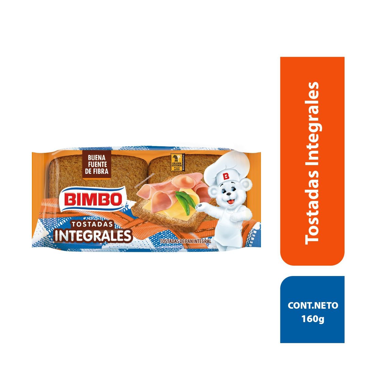 BIMBO - Tostadas Integrales Bimbo Bolsa 160 g
