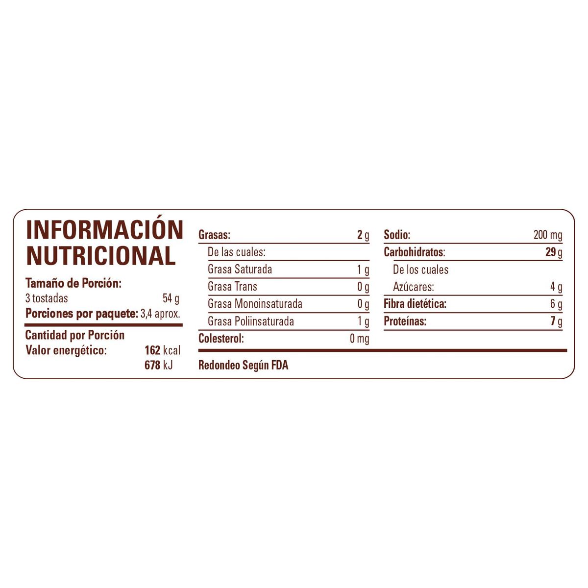 BIMBO - Tostadas Integrales Bimbo Bolsa 160 g