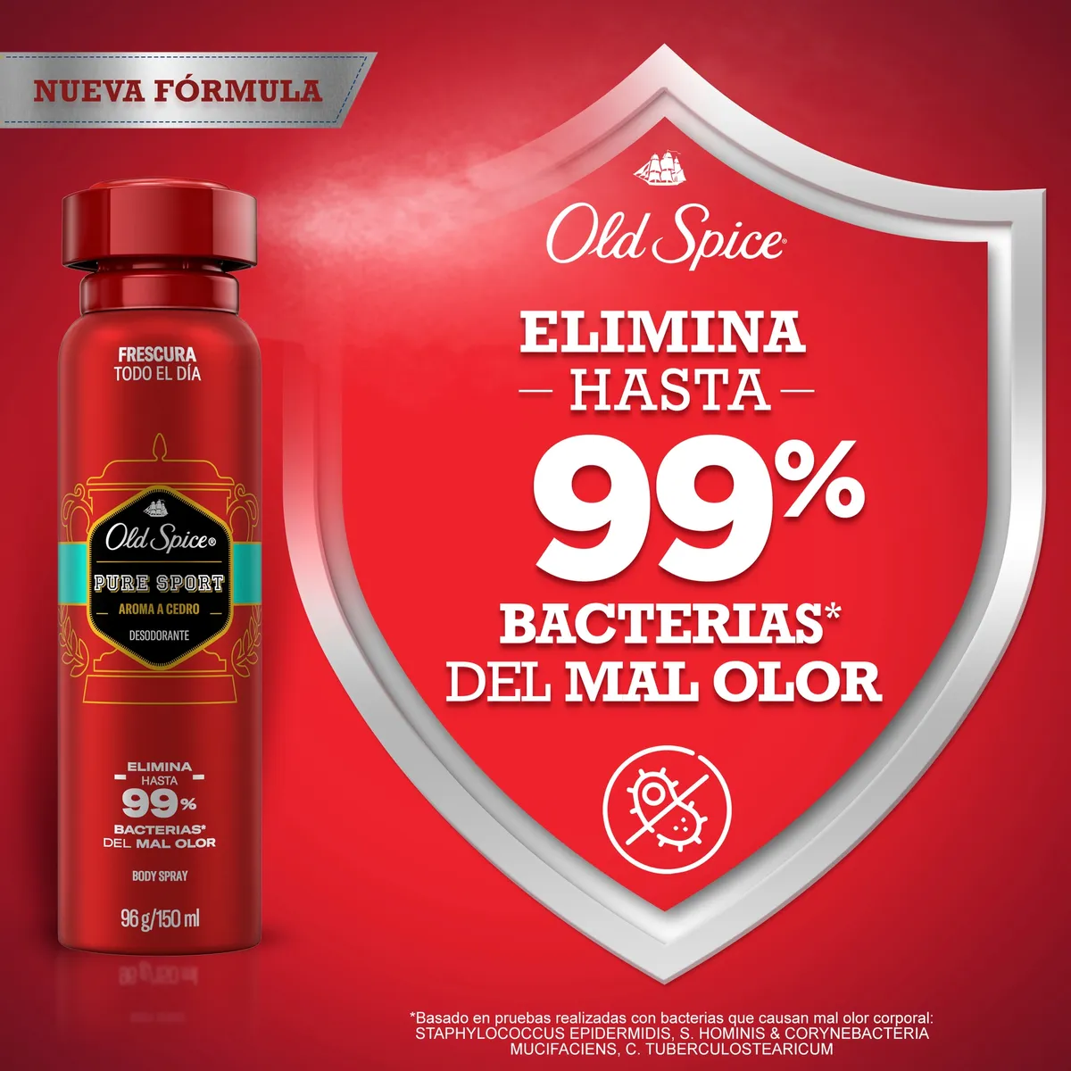 OLD SPICE - Body Spray Old Spice Pure Sport Envase 150 mL