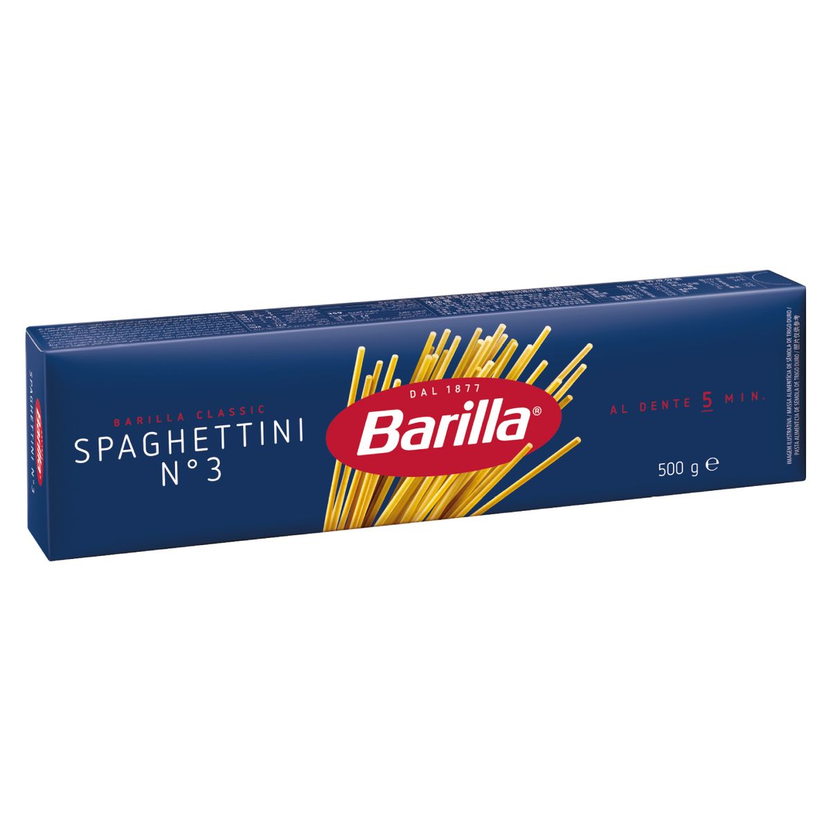 BARILLA - Fideo Spaguettini n3 Barilla Empaque 500 g