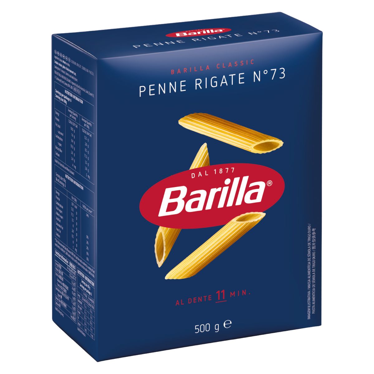 BARILLA - Pasta Penne Rigate Barilla Caja 500 g