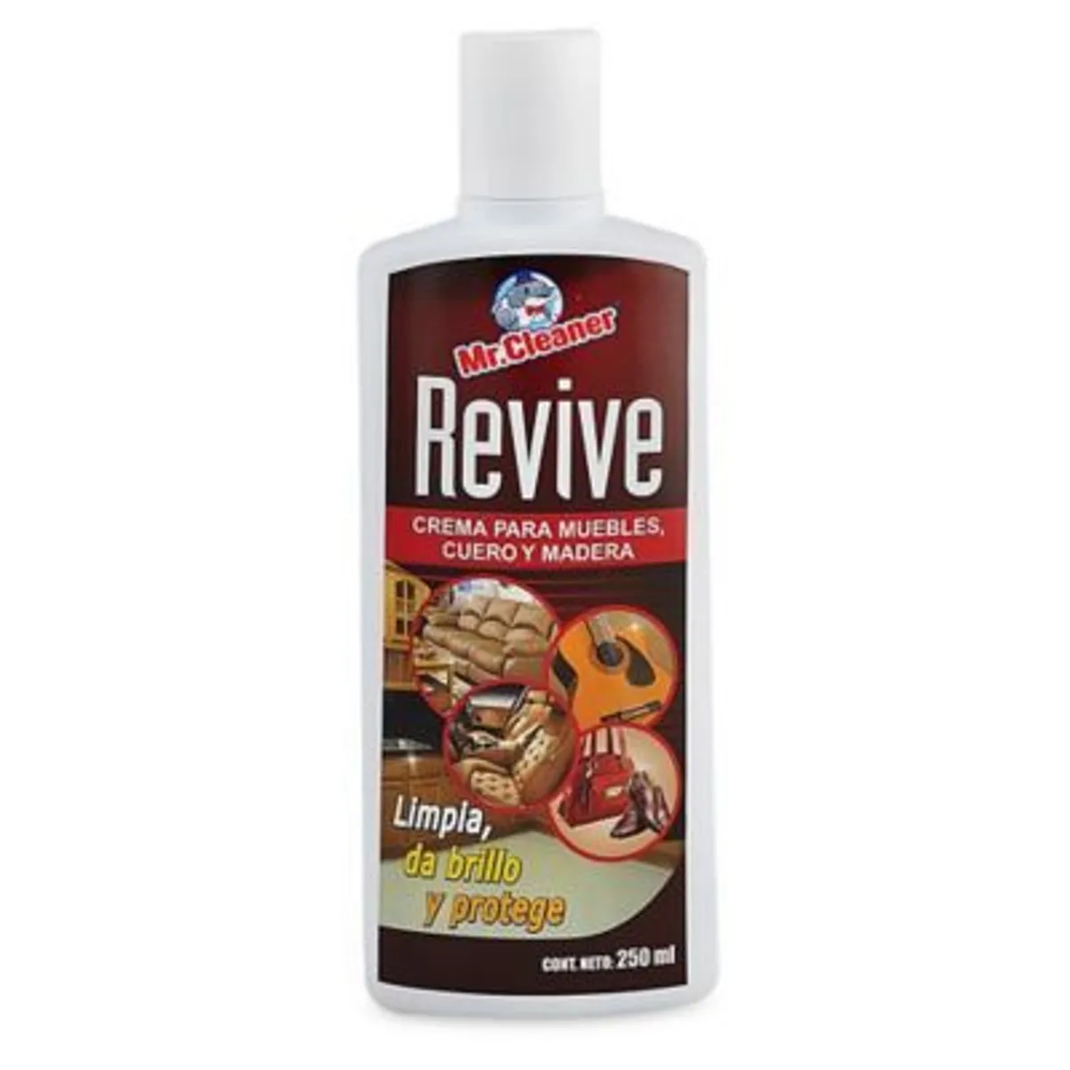 MR CLEANER - Crema para Muebles Mr Cleaner Revive Botella 250 g
