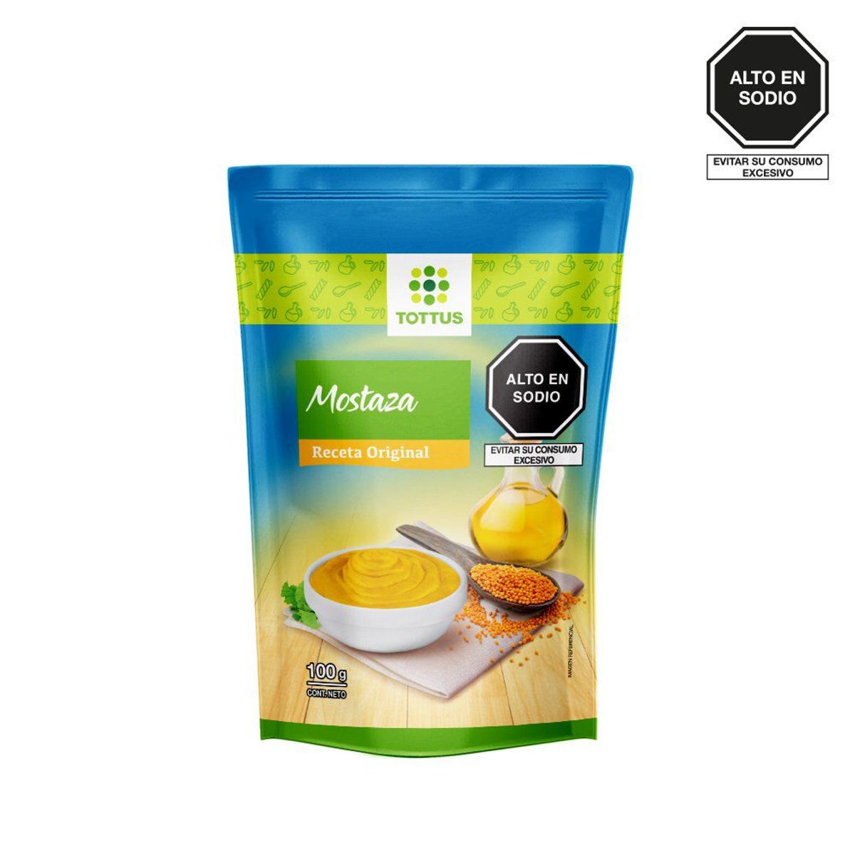 TOTTUS - Mostaza Tottus Empaque 100 g