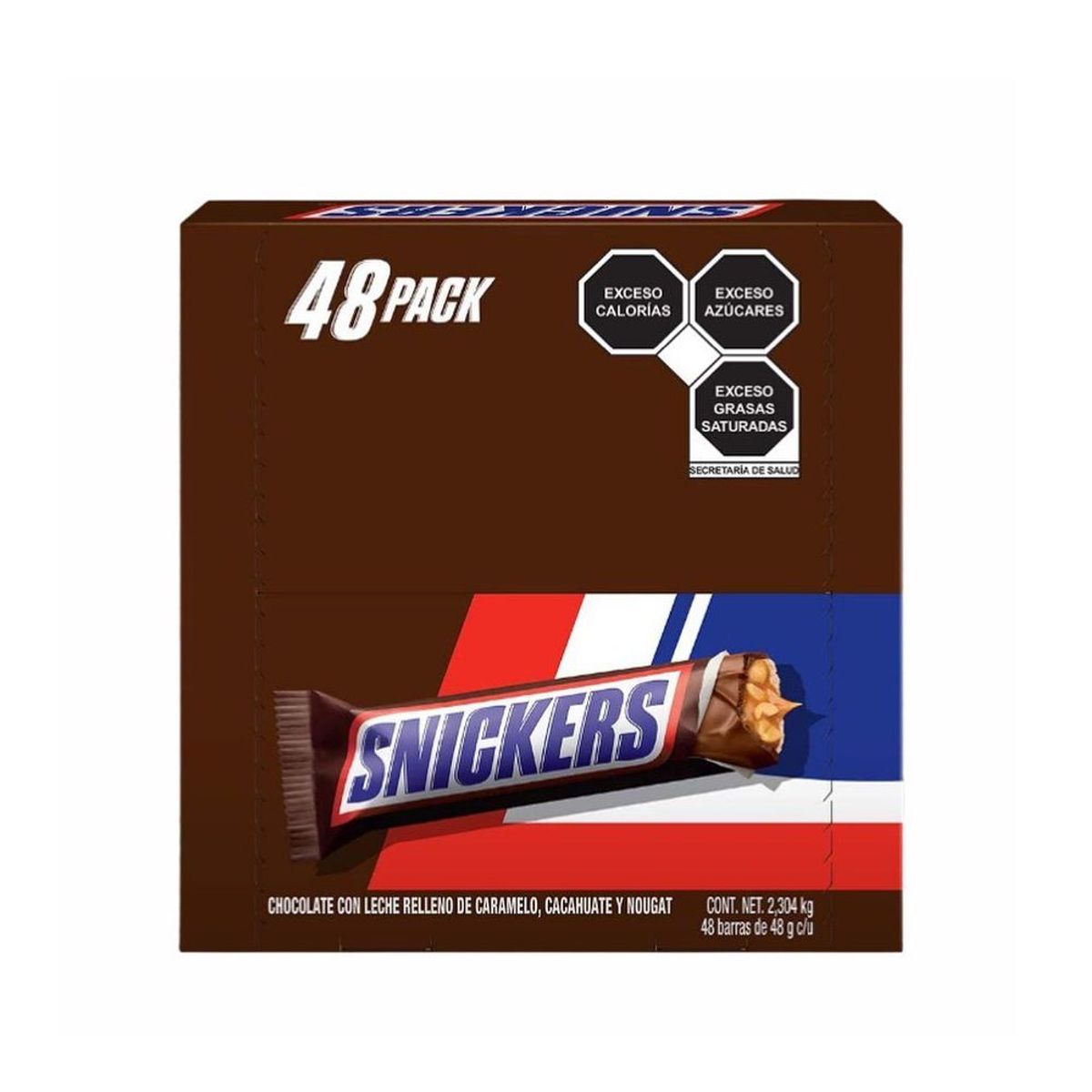 SNICKERS - Barra de Chocolate Snickers Display 48 Und