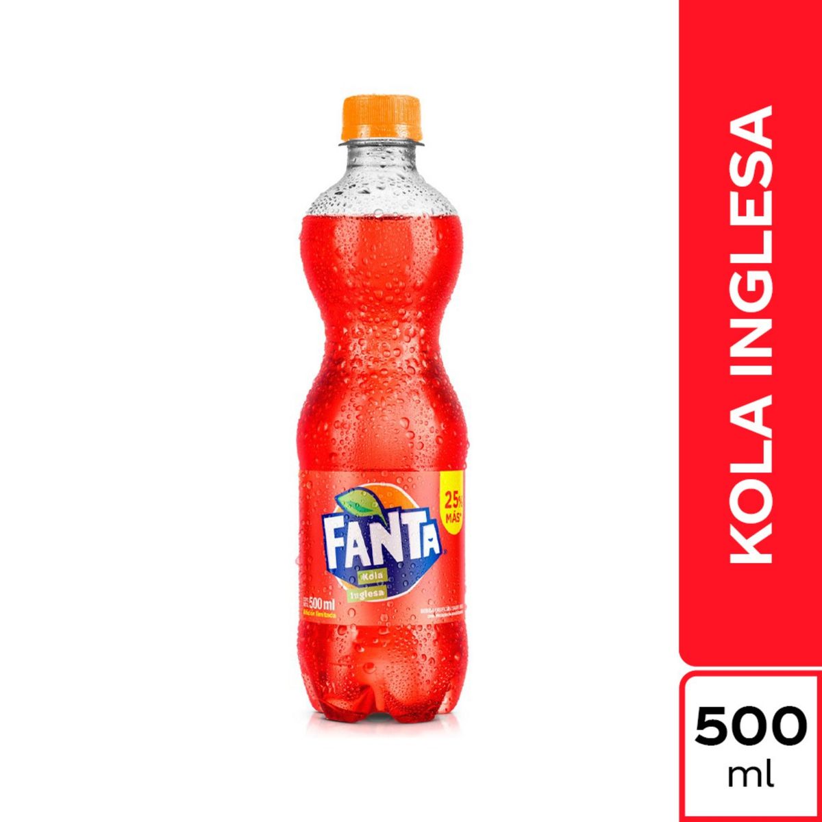 FANTA - Gaseosa Fanta Kola Inglesa Botella 500 mL
