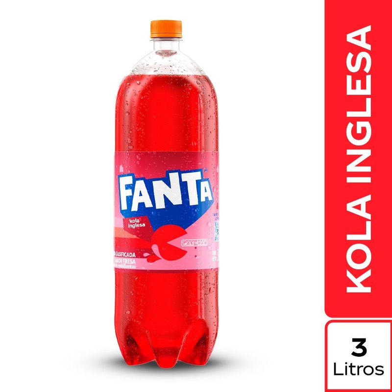 FANTA - Gaseosa Fanta Kola Inglesa Botella 3 L