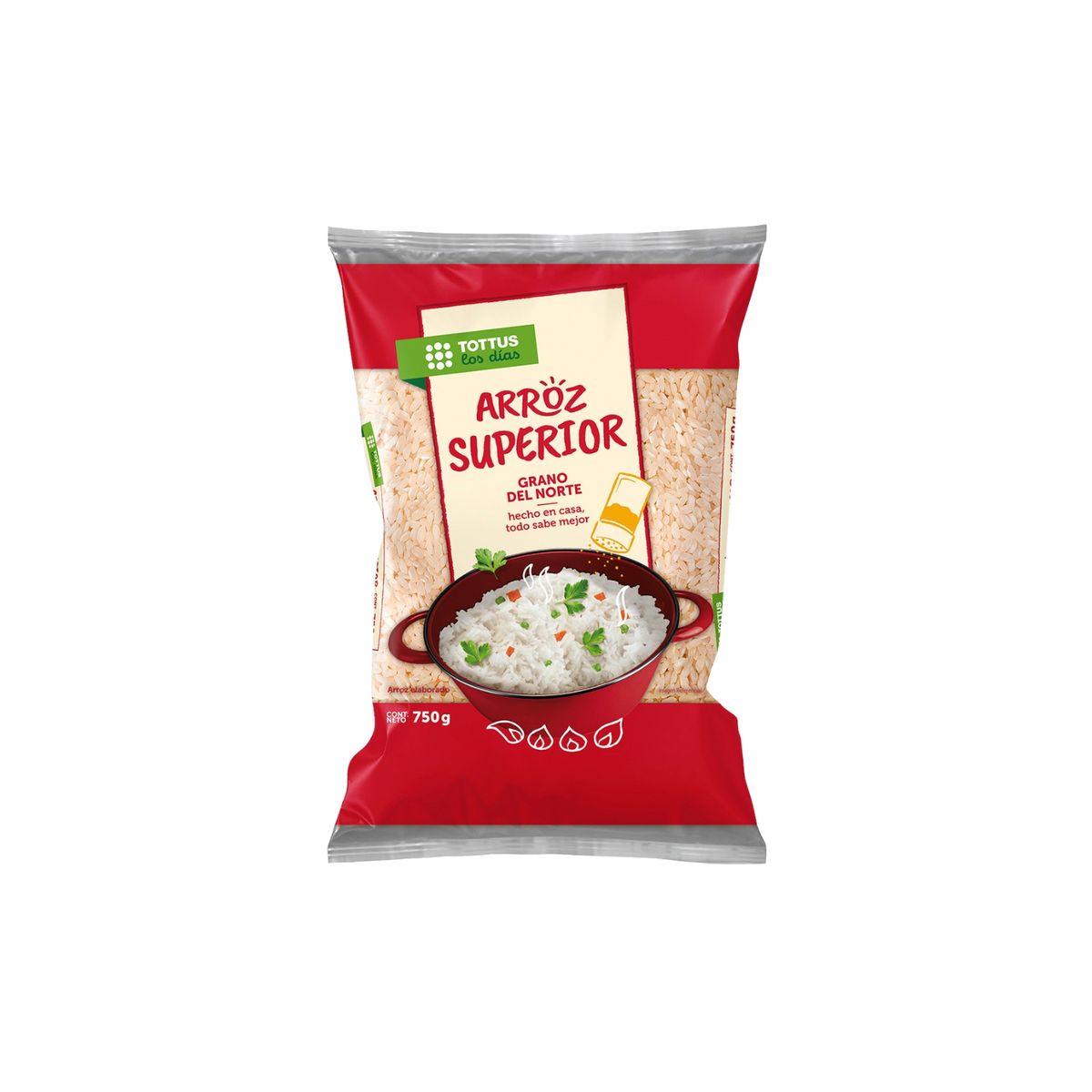 TOTTUS - Arroz Superior Tottus Bolsa 750 g