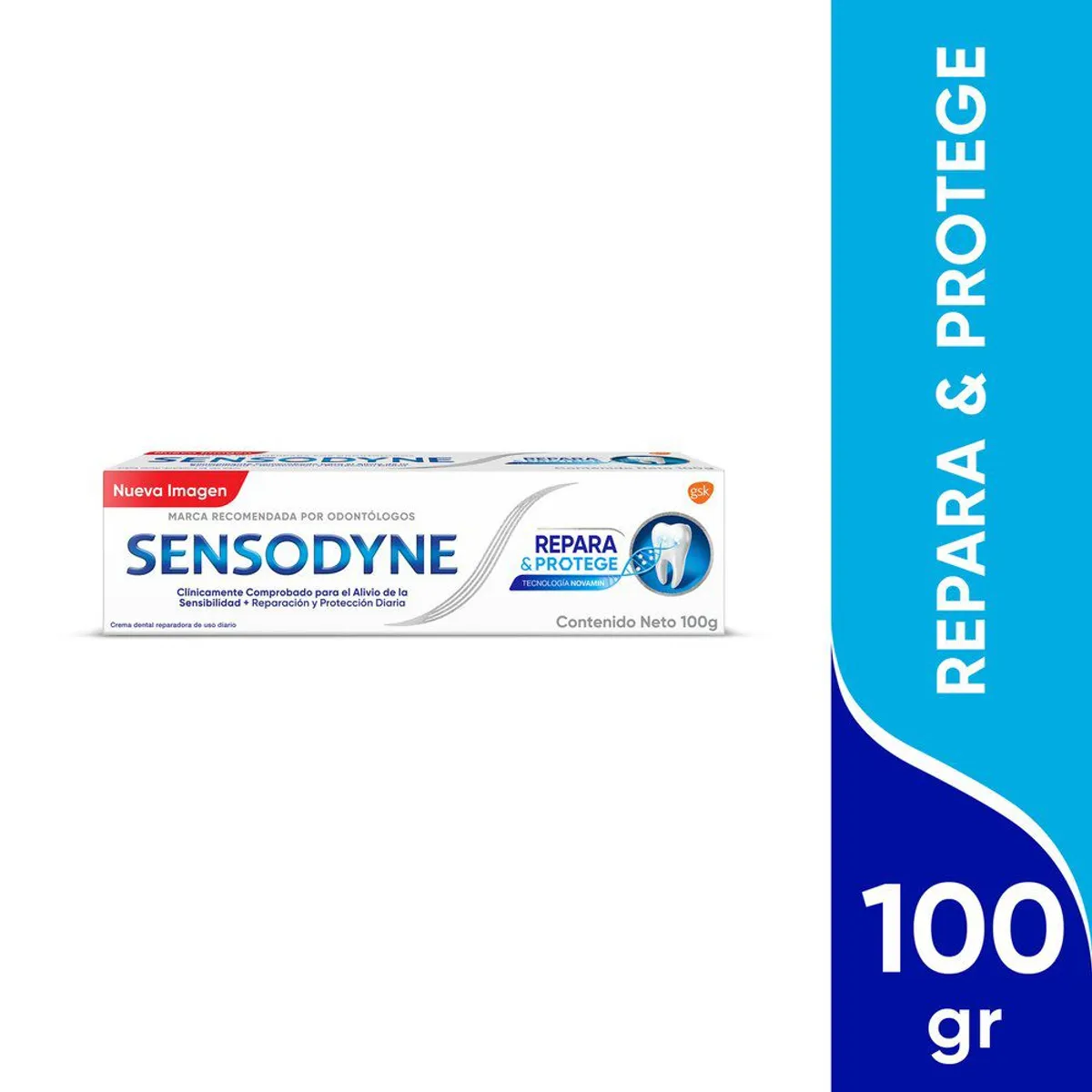SENSODYNE - Crema Dental Sensodyne Repara y Protege Caja 100 g