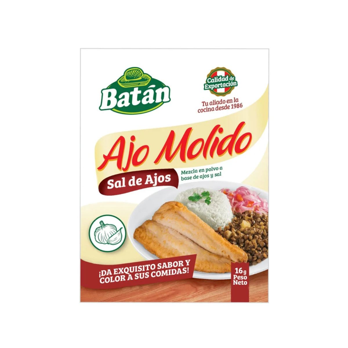 BATAN - Sal de Ajos Molido Batán Sobre 16 g