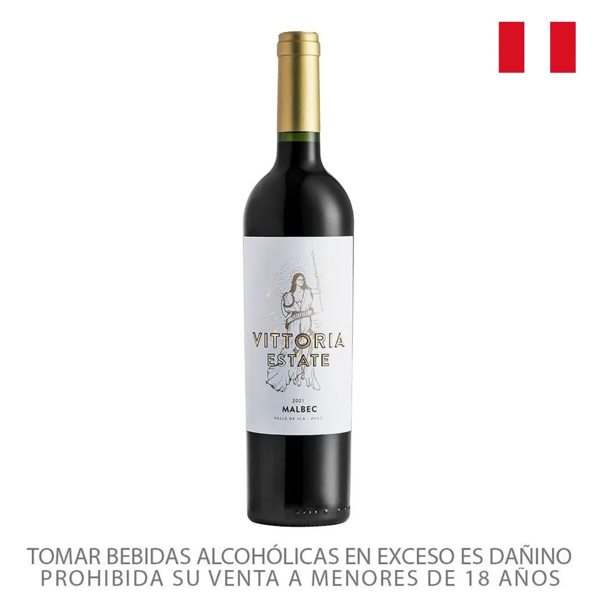 VITTORIA - Vino Vittoria Malbec Botella 750 mL