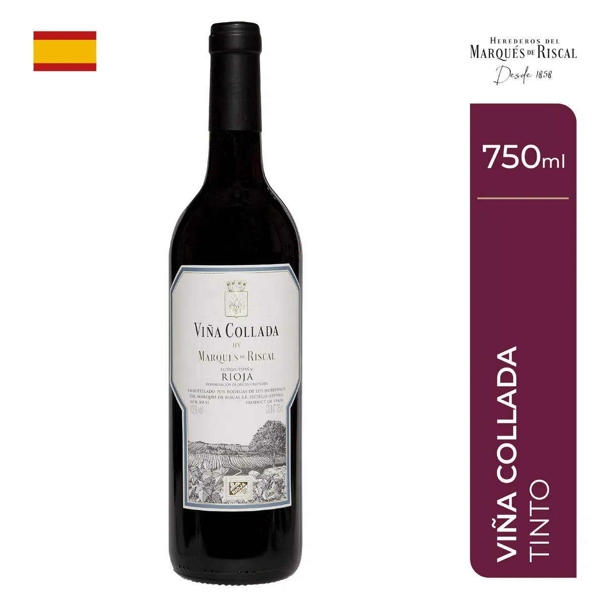 MARQUES DE RISCAL - Vino Marques de Riscal Vina Collada Botella 750 mL