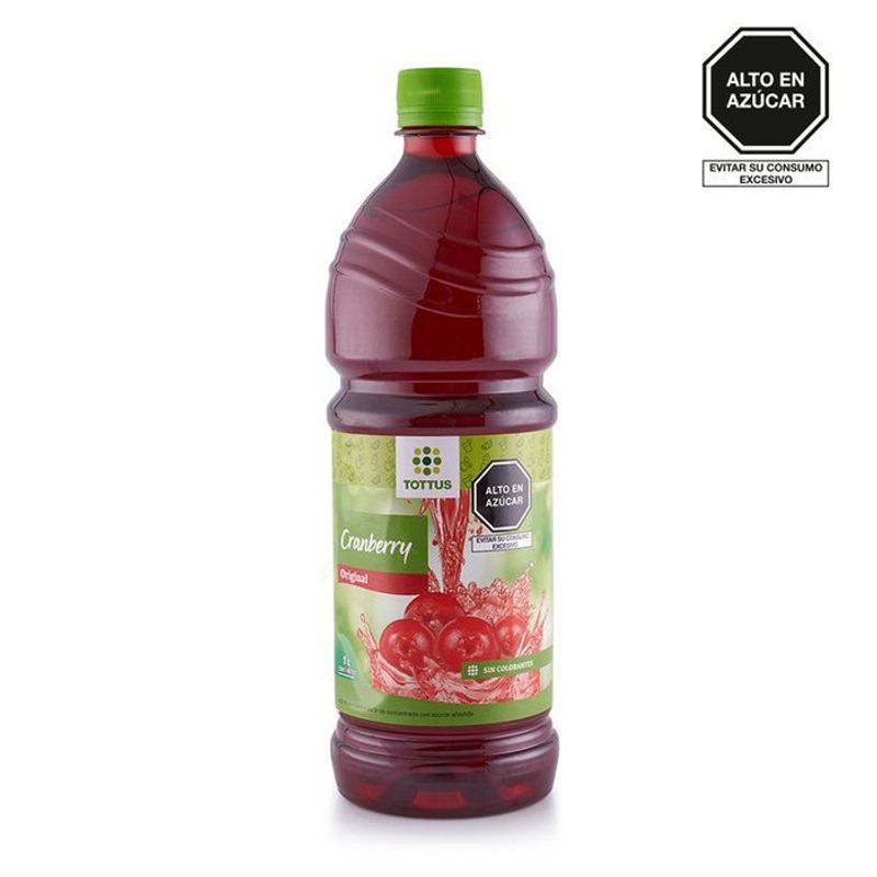 TOTTUS - Bebida Sabor Cranberry Tottus Botella 1 L