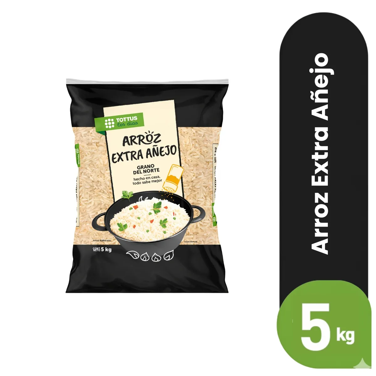 TOTTUS PREMIUM - Arroz Extra Añejo Tottus Premium Bolsa 5 Kg
