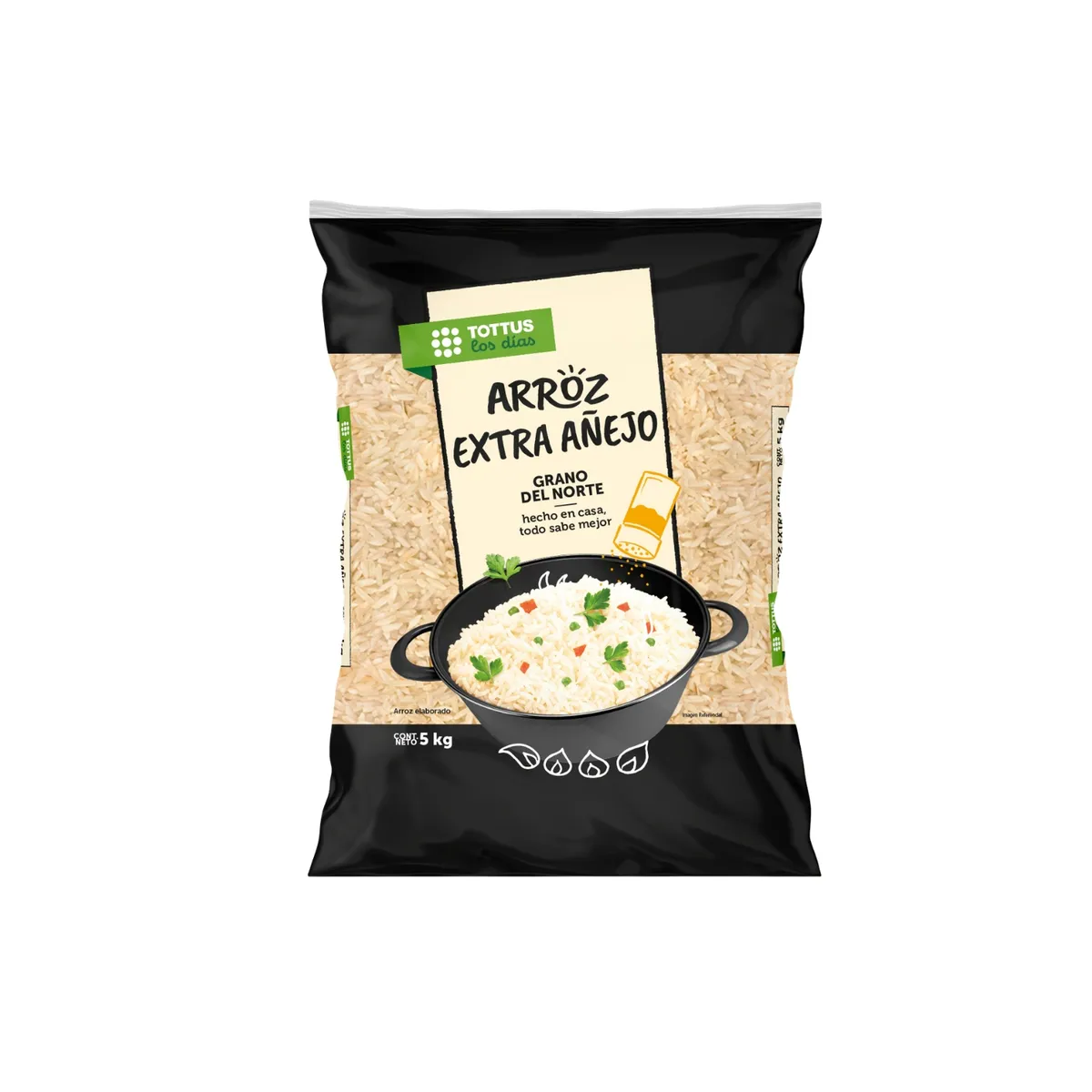 TOTTUS PREMIUM - Arroz Extra Añejo Tottus Premium Bolsa 5 Kg