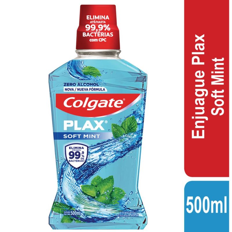 COLGATE - Enjuague Bucal Colgate Plax Sin Alcohol x500mL