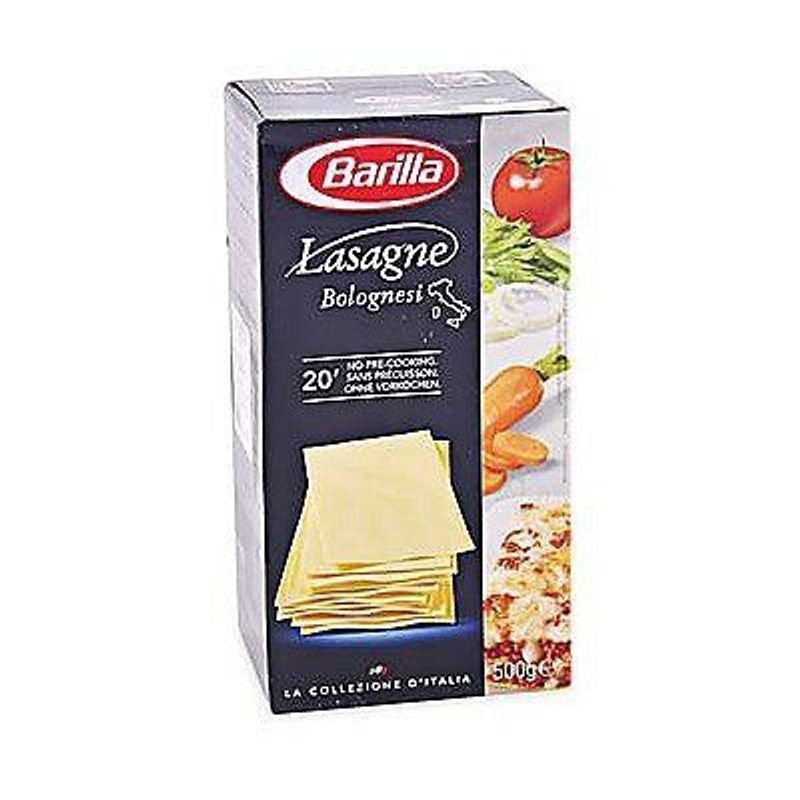 BARILLA - Fideo Lasagne Barilla Caja 500 g