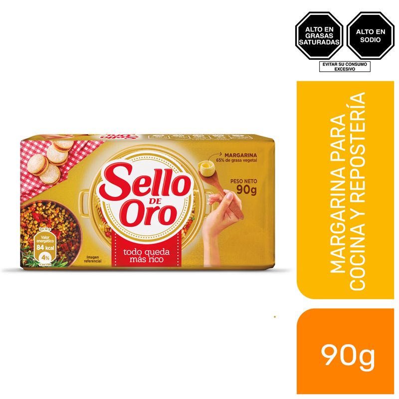 SELLO DE ORO - Margarina Sello de Oro Barra Empaque 90 g