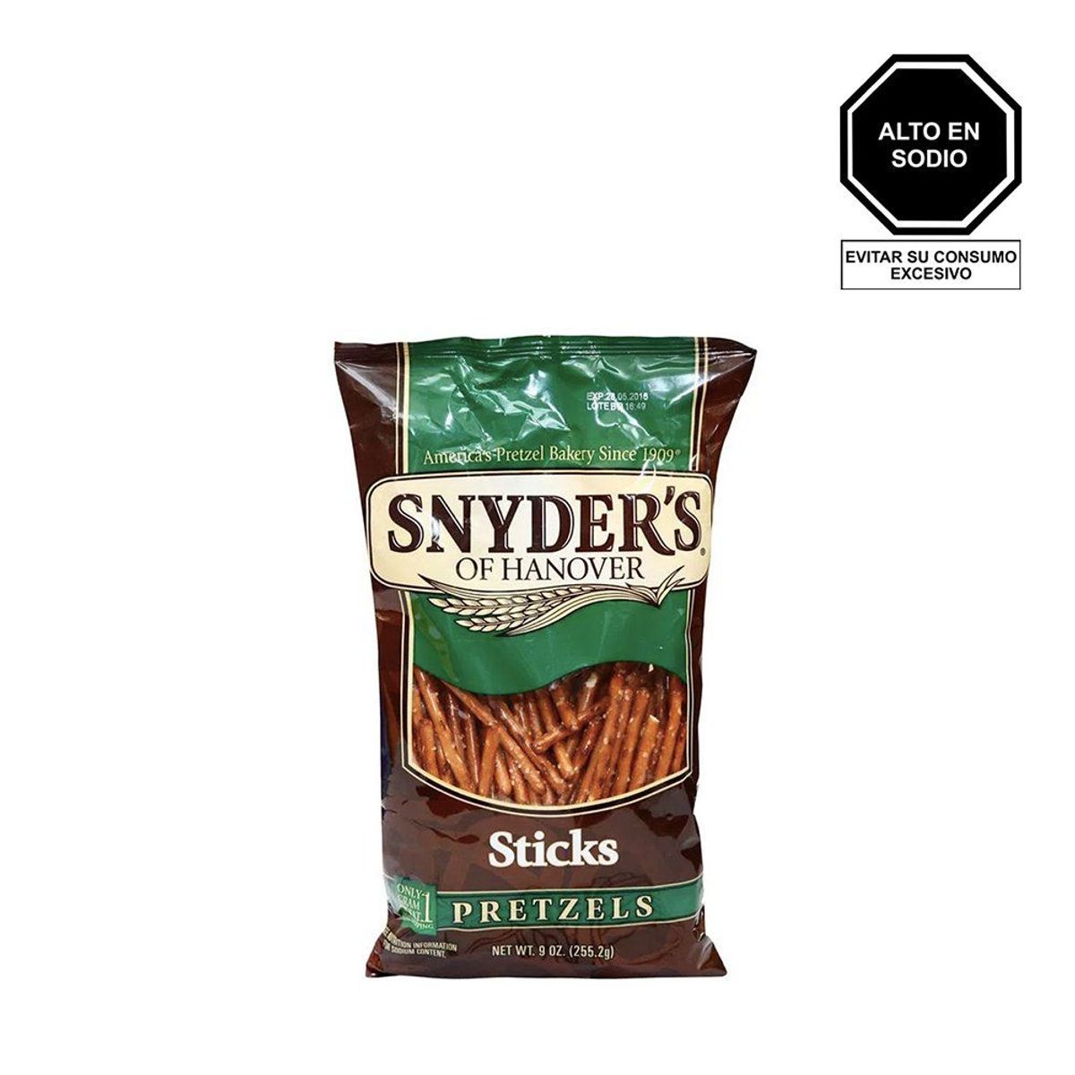 SNYDERS - Snack Pretzel Snyders Stick Bolsa 255 g