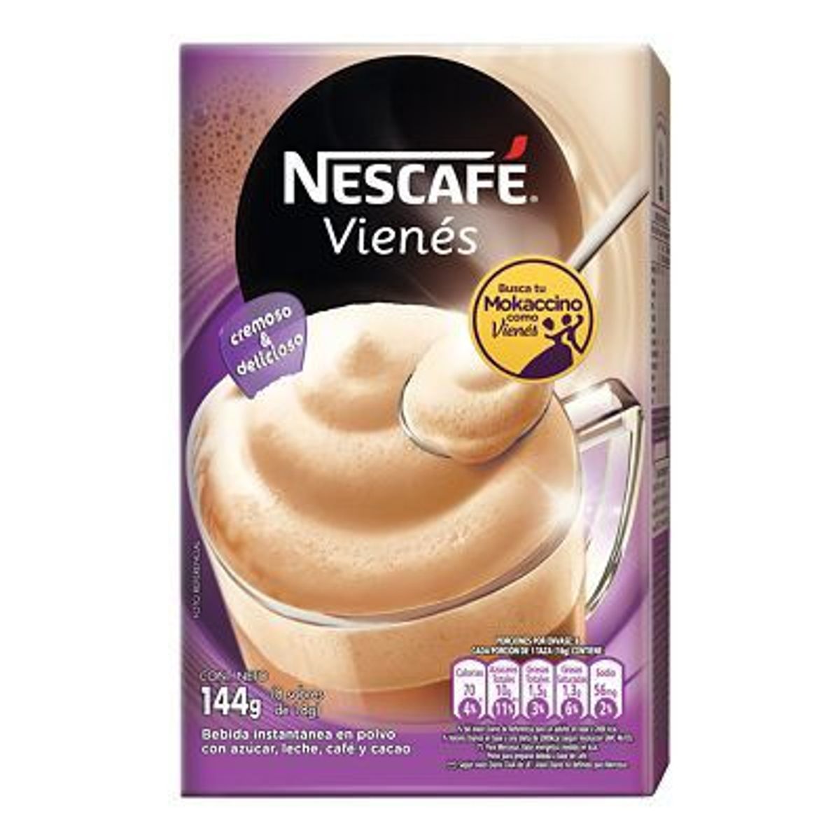 NESCAFE - Bebida Instantánea Nescafe Moka Caja 144 g