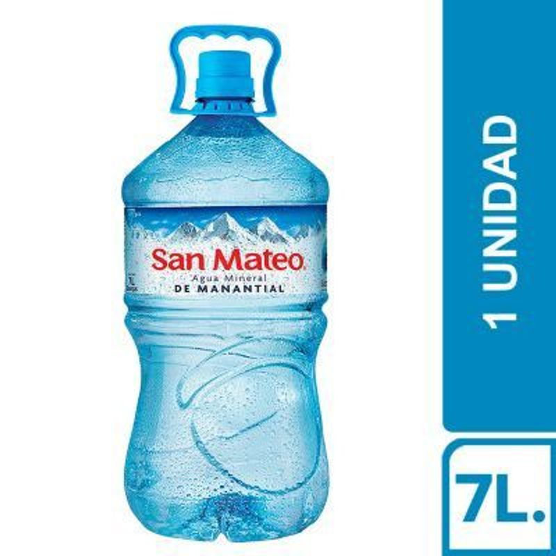 SAN MATEO - Agua Mineral sin gas San Mateo 7 L