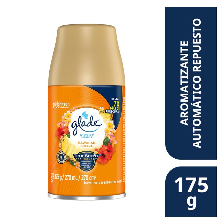 Repuesto Automático Glade Hawaiian Breeze Lata 175 g | Tottus Perú