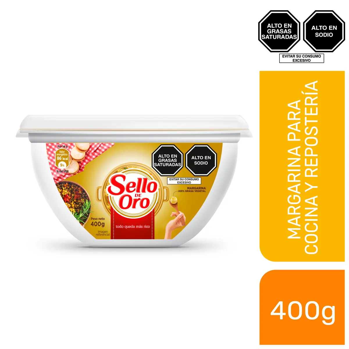 SELLO DE ORO - Margarina Sello de Oro Envase 400 g
