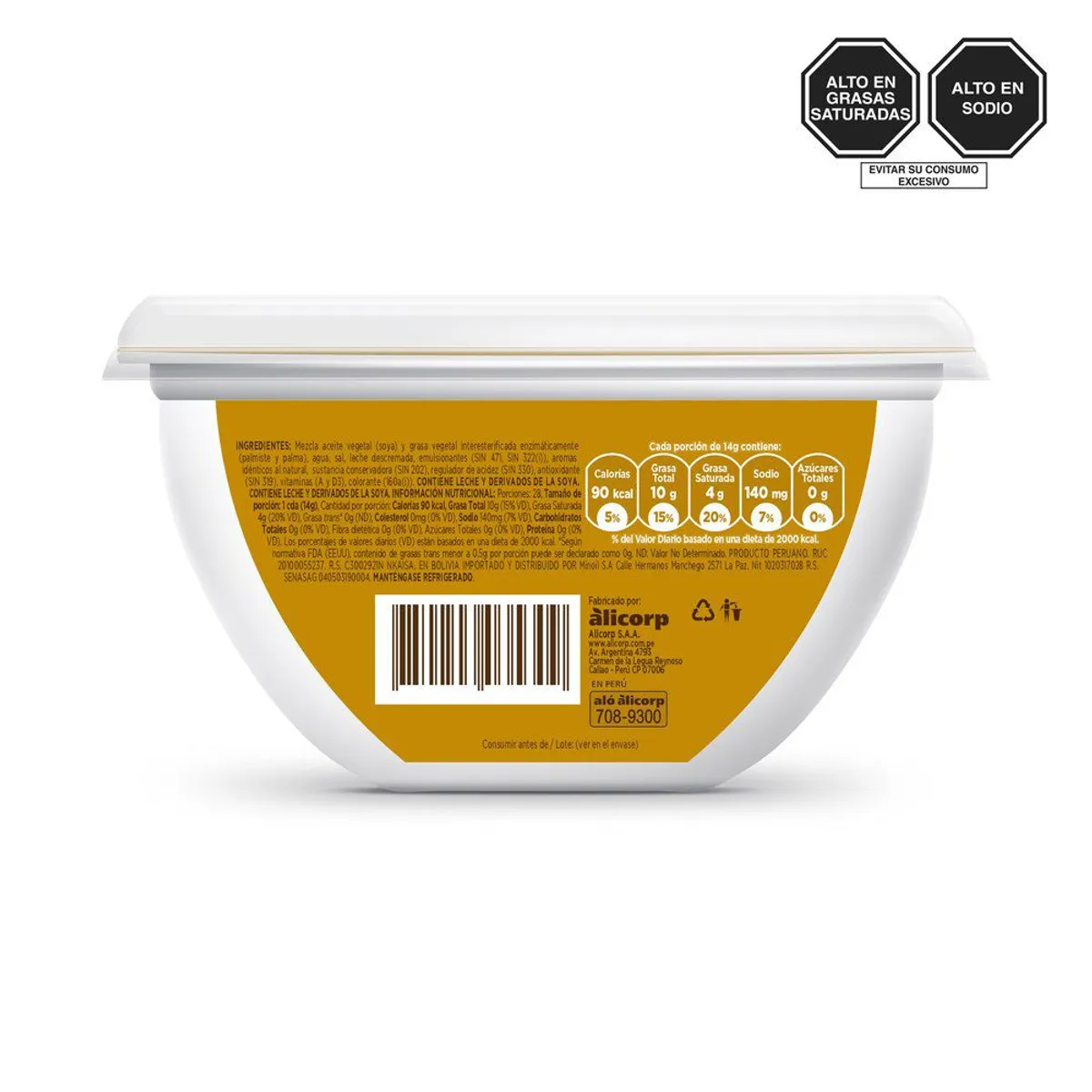 SELLO DE ORO - Margarina Sello de Oro Envase 400 g