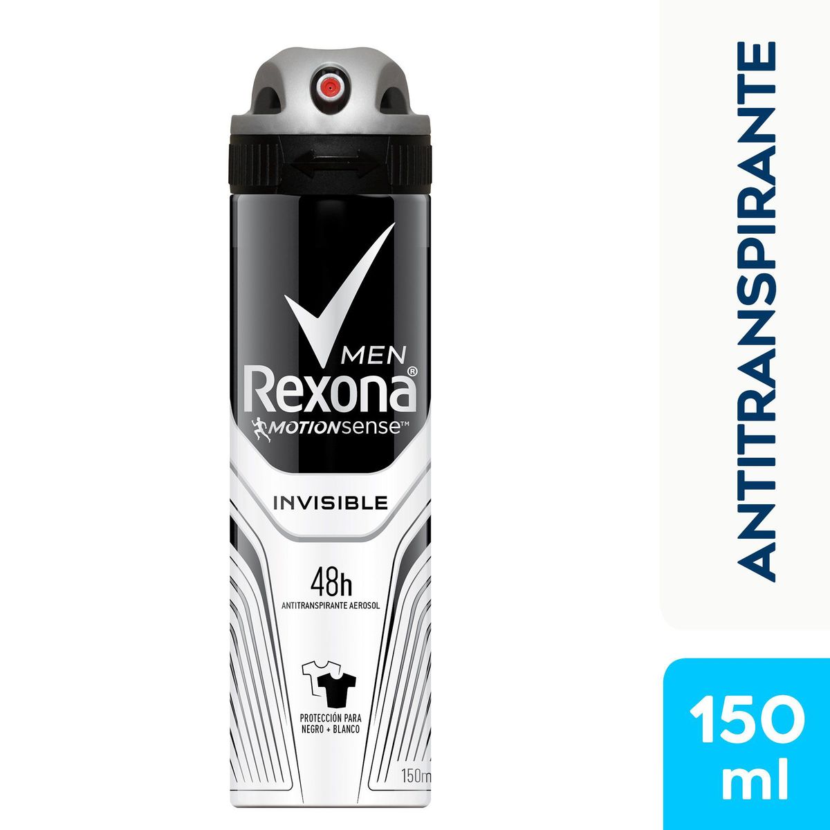 REXONA - Antitranspirante en Spray Rexona Men Invisible Envase 150 mL