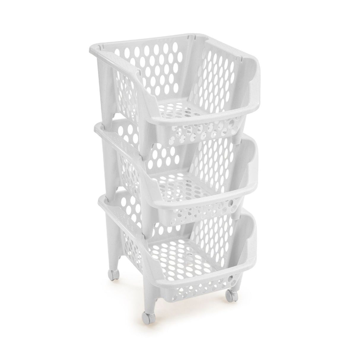 REY - Despensero Real Grande 3 Niveles Con Ruedas