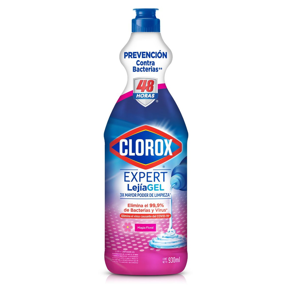 CLOROX - Lejía en Gel Clorox Power Gel Floral Envase 930 mL