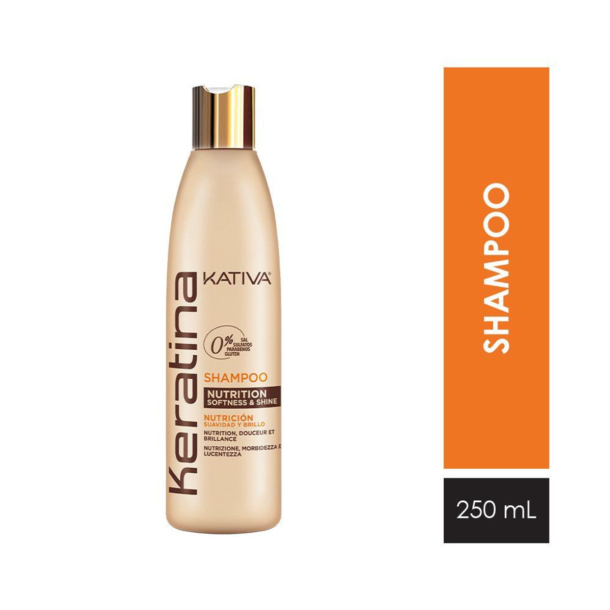 KATIVA - Shampoo Kativa Keratina Botella 250 mL