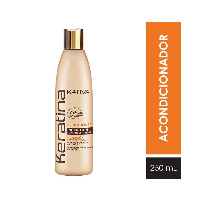 KATIVA - Acondicionador Kativa Nutrición Keratina Envase 250 mL