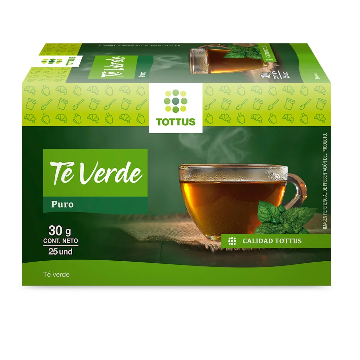 TOTTUS - Té Verde Tottus 25 Filtrantes
