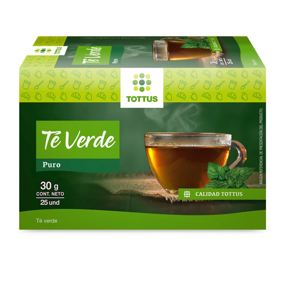 TOTTUS - Té Verde Tottus 25 Filtrantes
