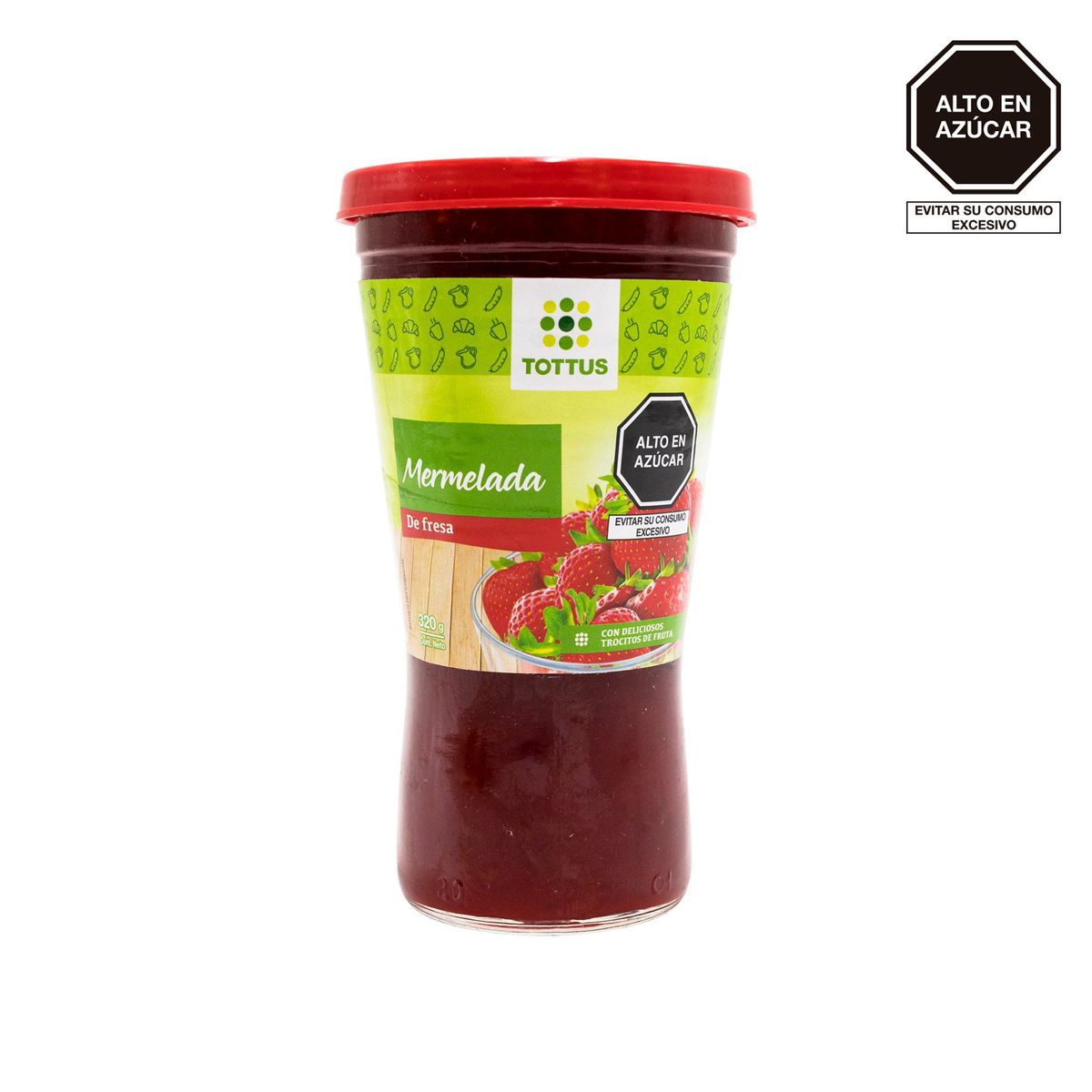 TOTTUS - Mermelada de Fresa Tottus Envase 320 g