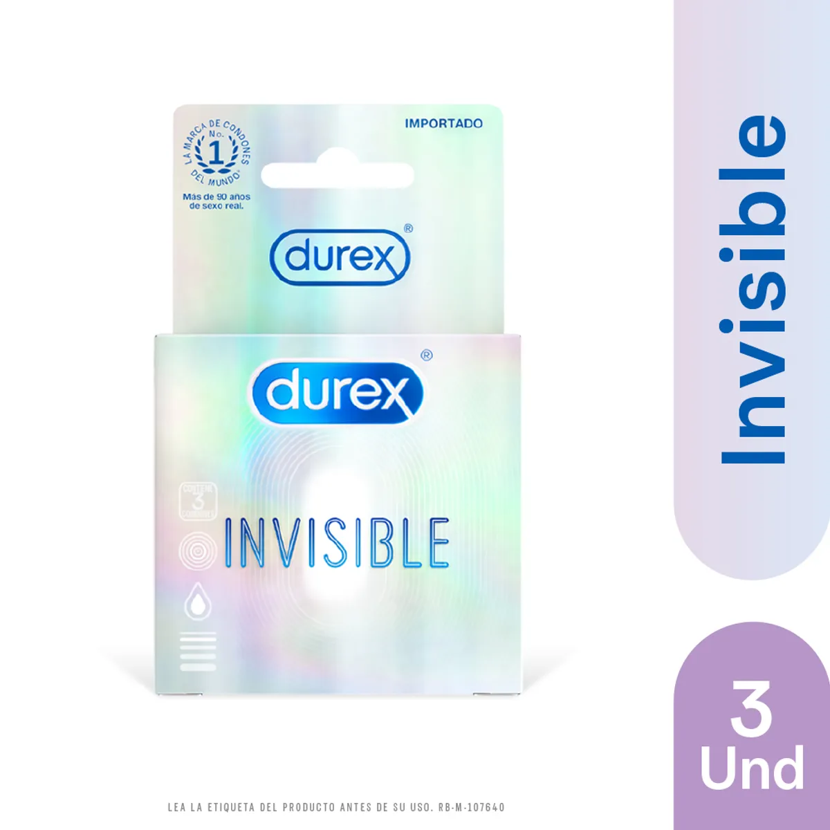 DUREX - Preservativos Durex Invisible Caja 3 Und
