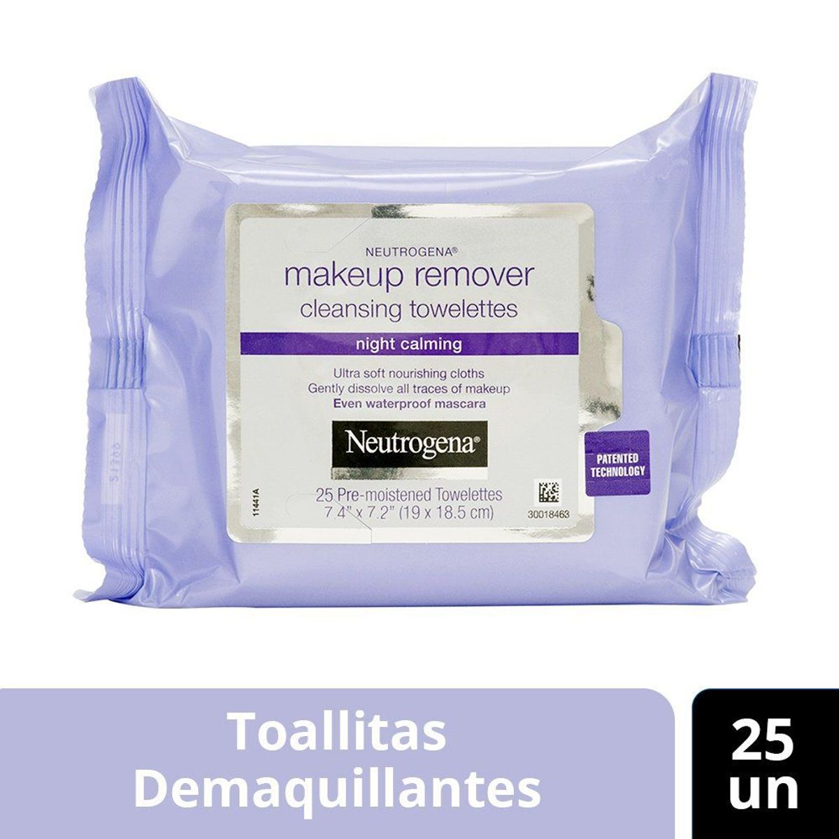 NEUTROGENA - Toallitas Desmaquillantes Neutrogena Night Calming Empaque 25 Und
