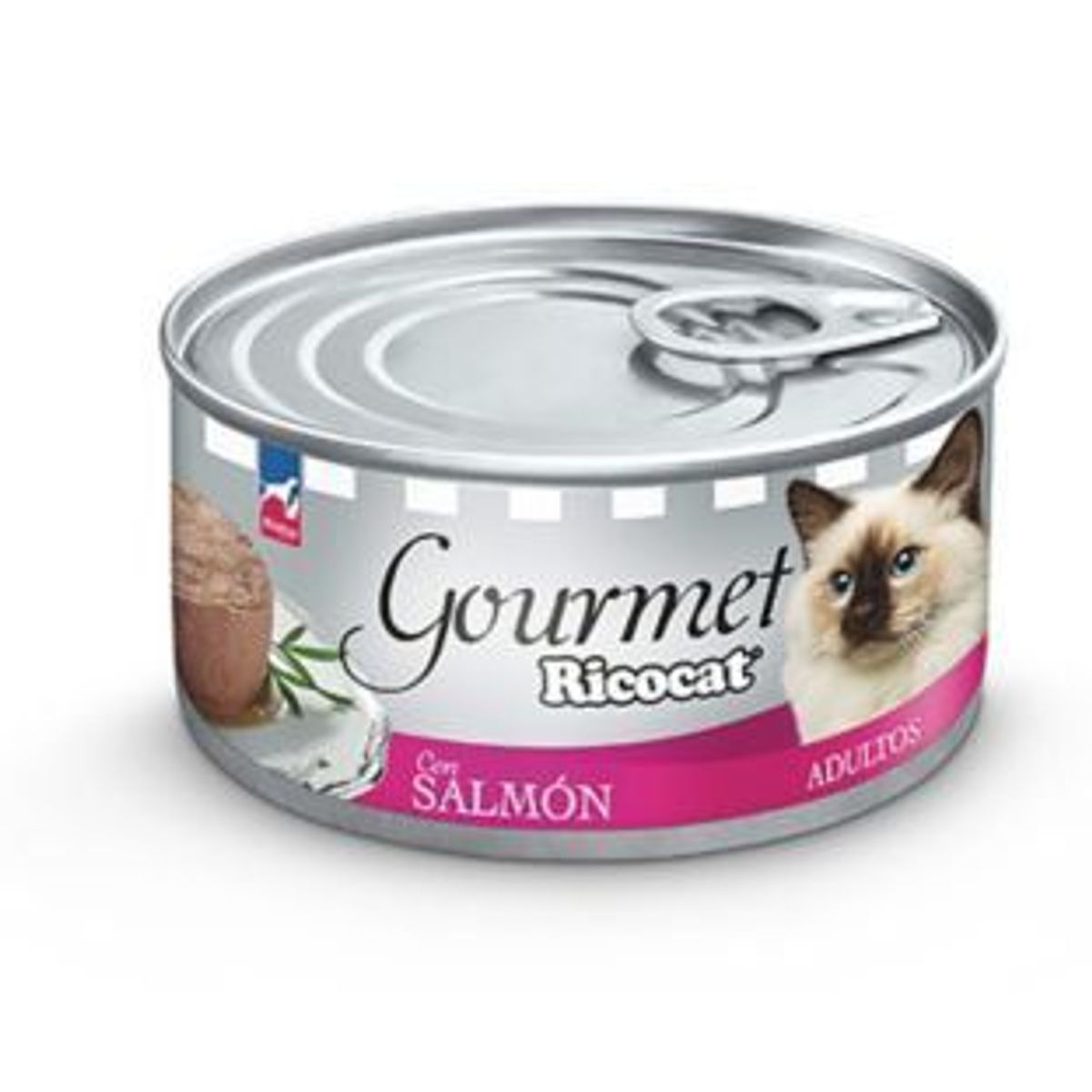 RICOCAT - Alimento Húmedo Gatos Adultos Ricocat Paté Salmón Lata 85 g