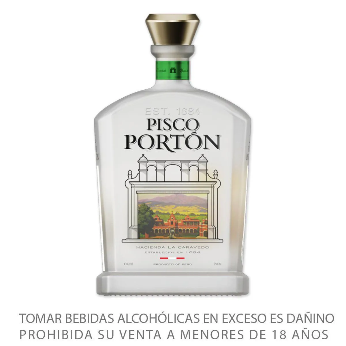 PORTON - Pisco Mosto Verde Italia Portón Botella 750 mL