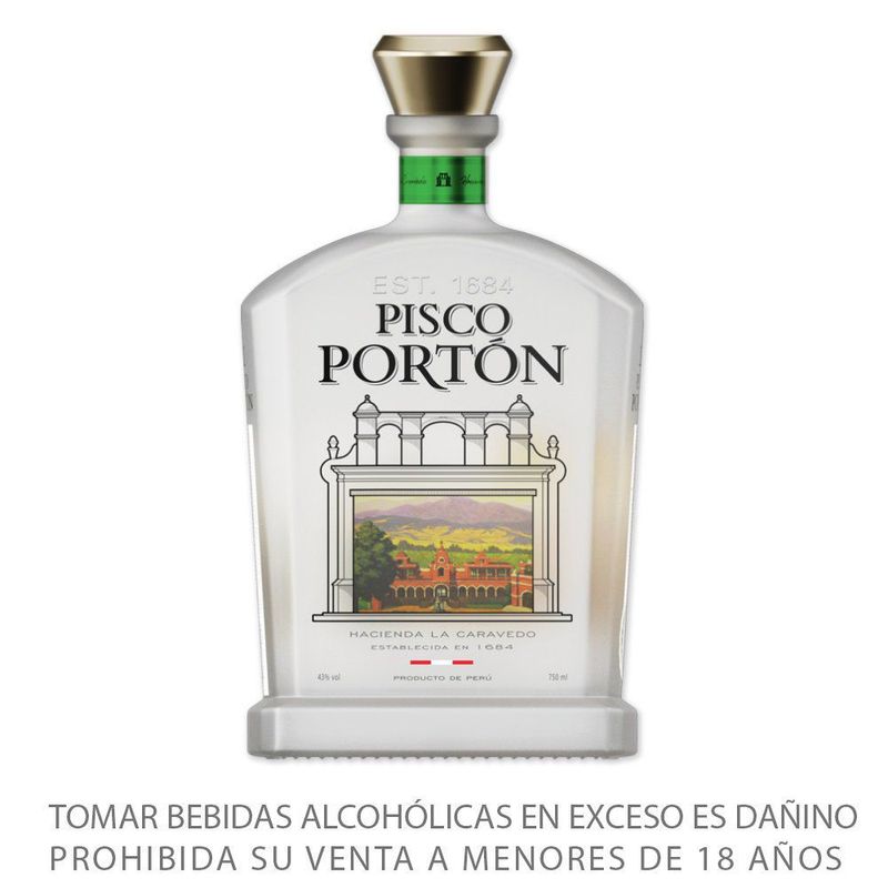 PORTON - Pisco Portón Mosto Verde Italia Botella 750 mL