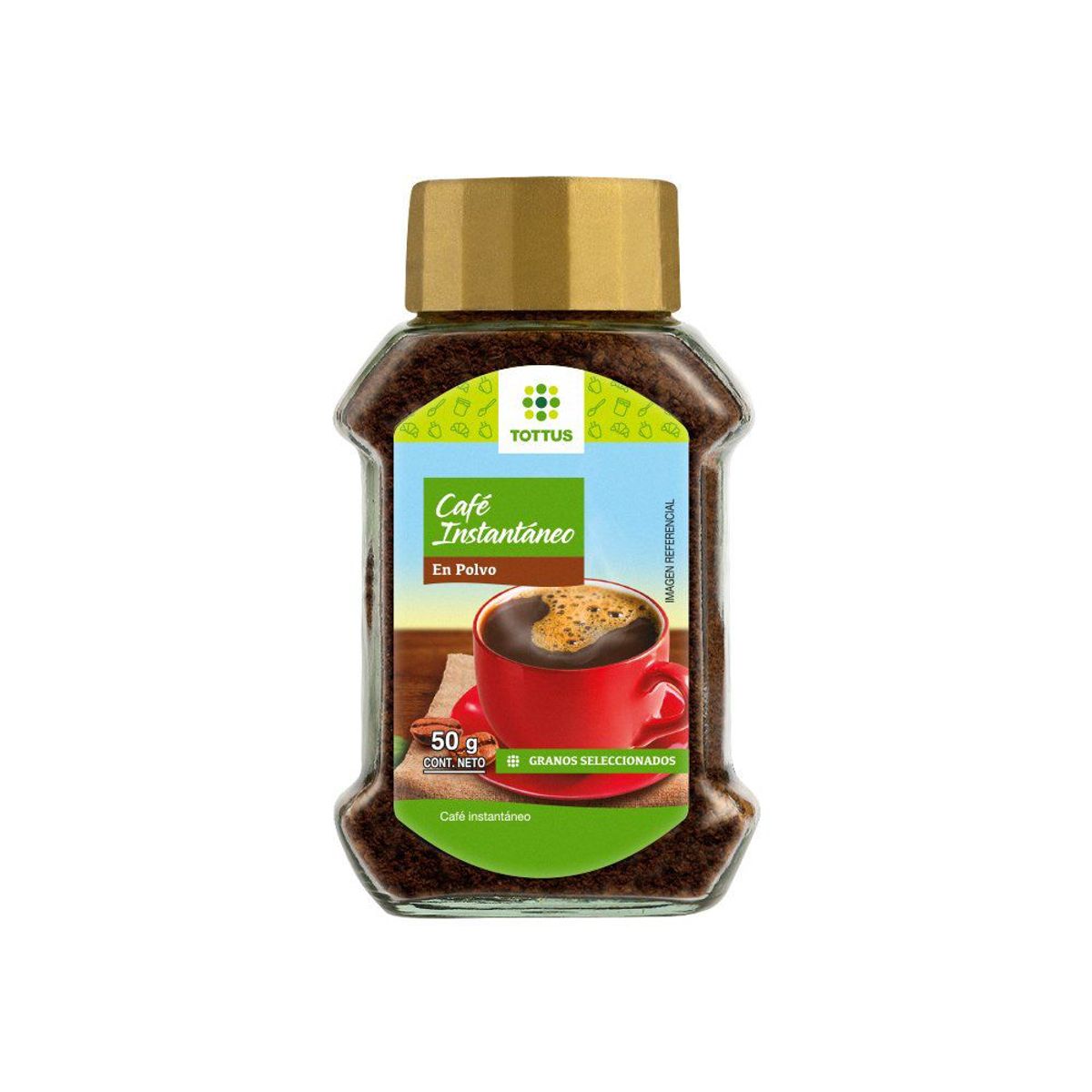 TOTTUS - Café Instantáneo Tottus 50 g