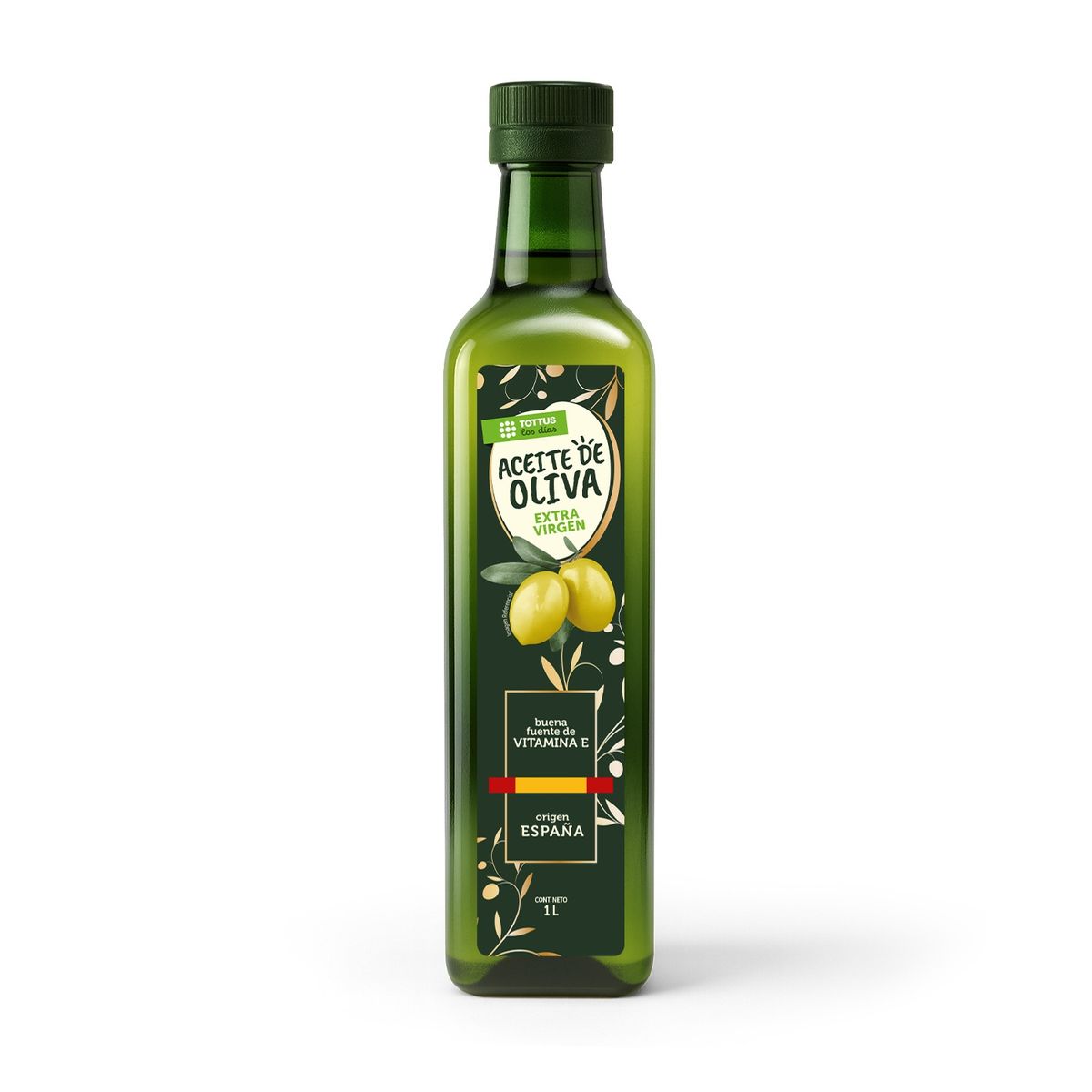 TOTTUS - Aceite de Oliva Tottus Extra Virgen Botella 1 L