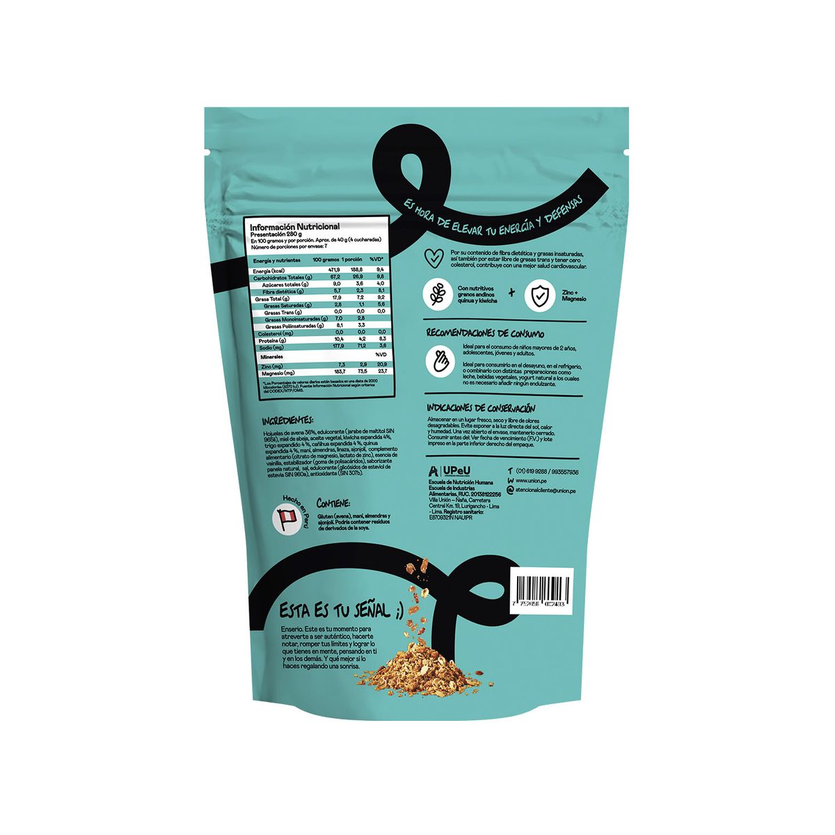 UNION - Granola Unión con Granos Andino Bolsa 280 g