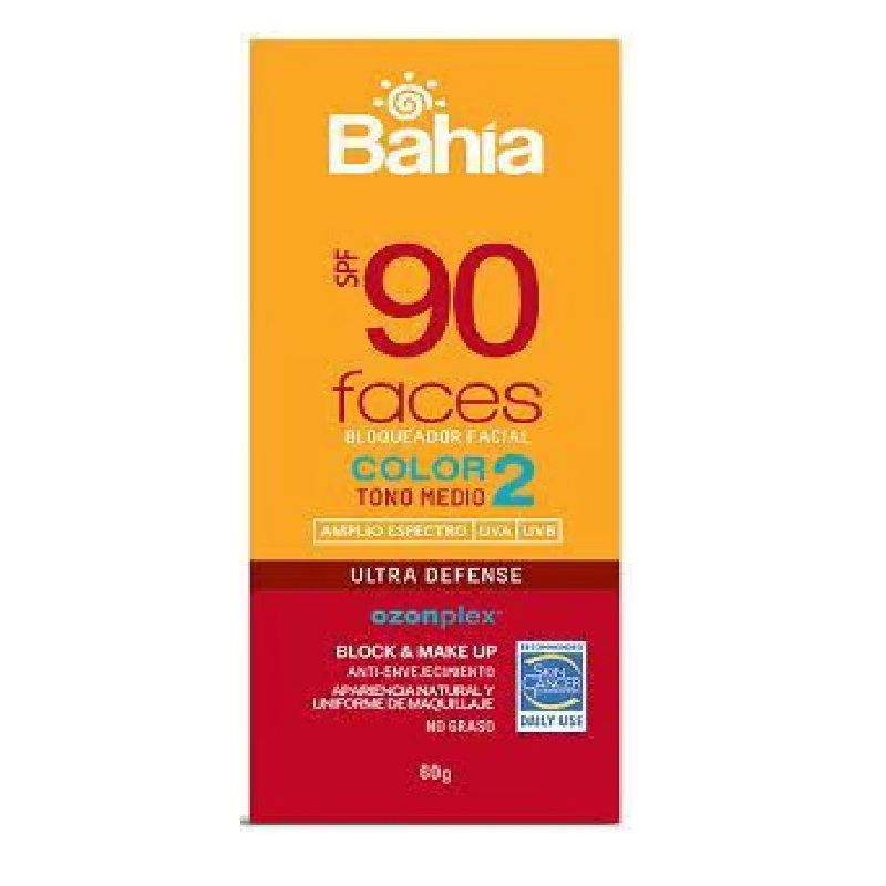 BAHIA - Bloqueador Solar Bahía SPF90 Tono Medio Caja 60 g
