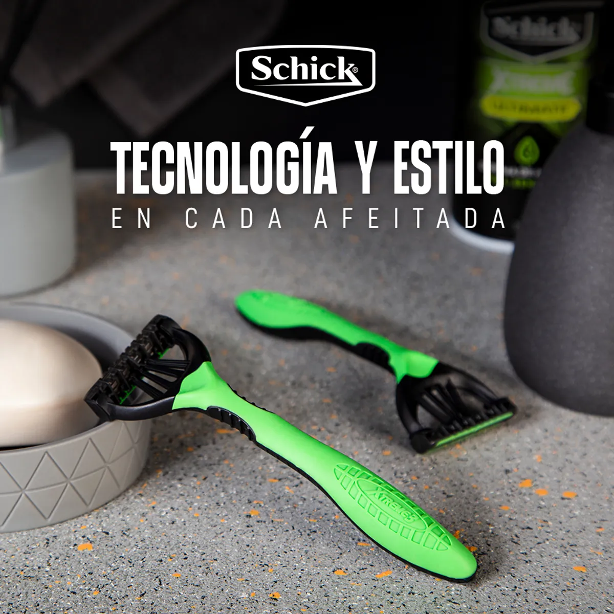 SCHICK - Máquina de Afeitar Schick Extreme 3 Piel Sensible Empaque 6 Und