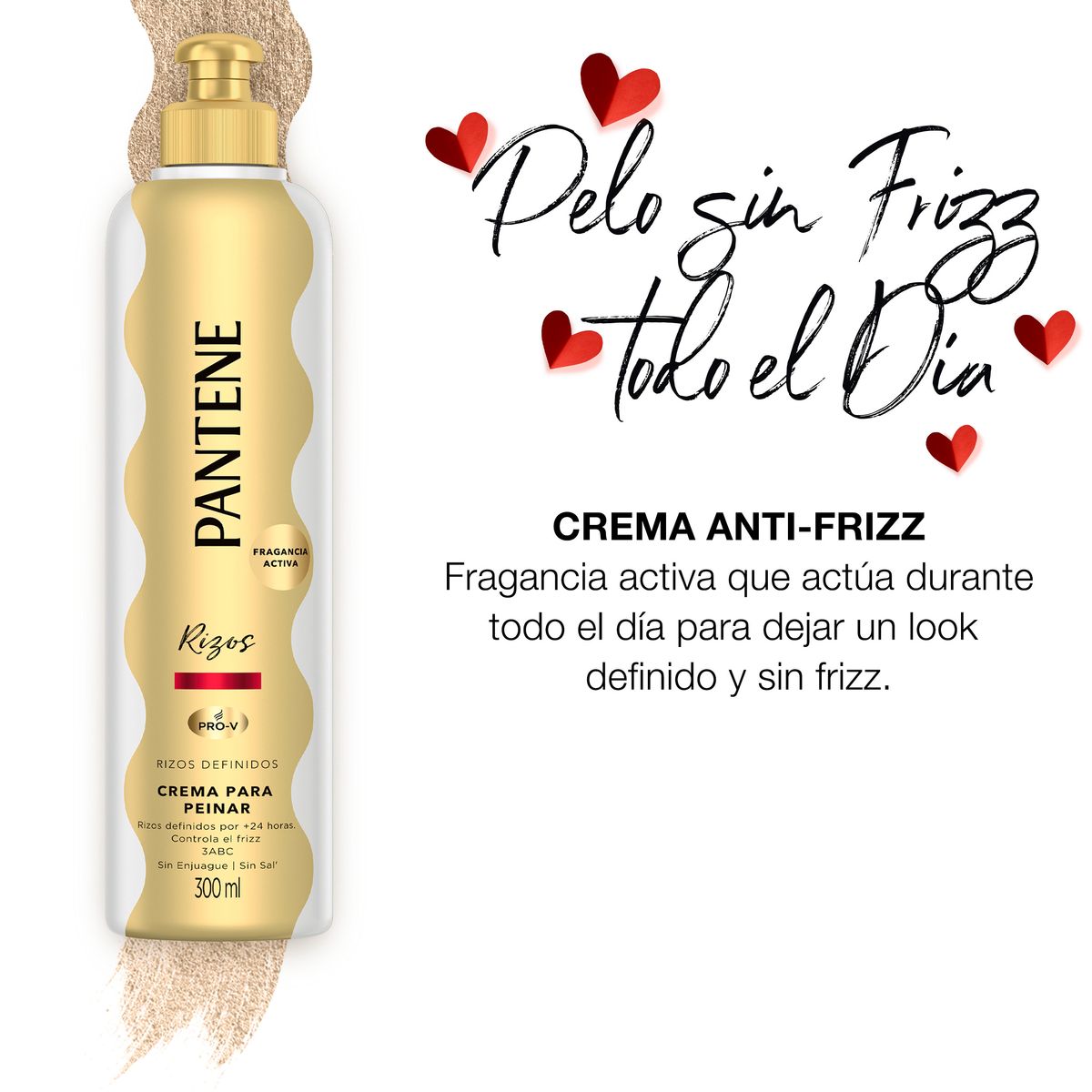 PANTENE - Crema para Peinar Pantene Rizos Definidos Botella 160 mL