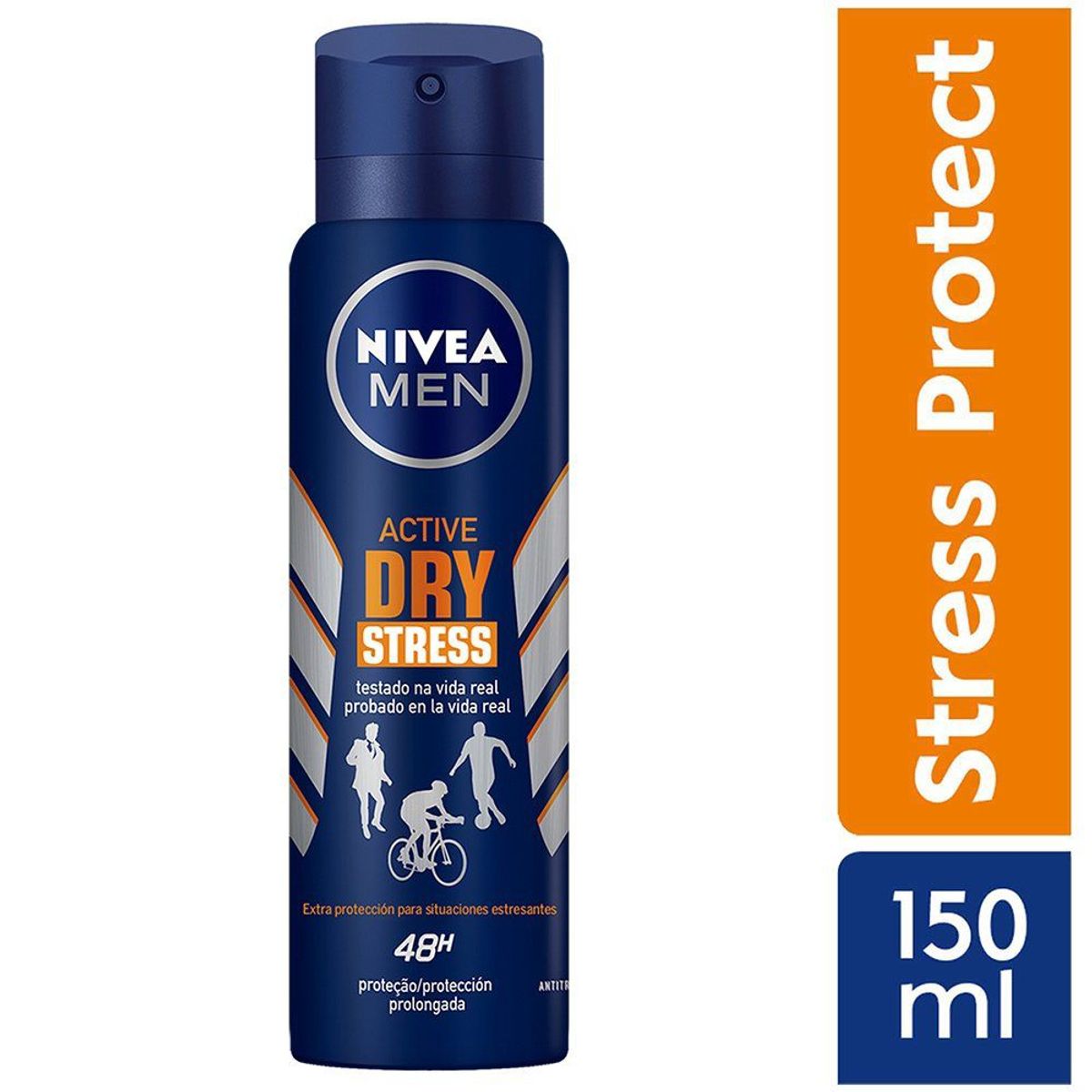 NIVEA - Desodorante en Spray Nivea Stress Protect Masculino Envase 91 g