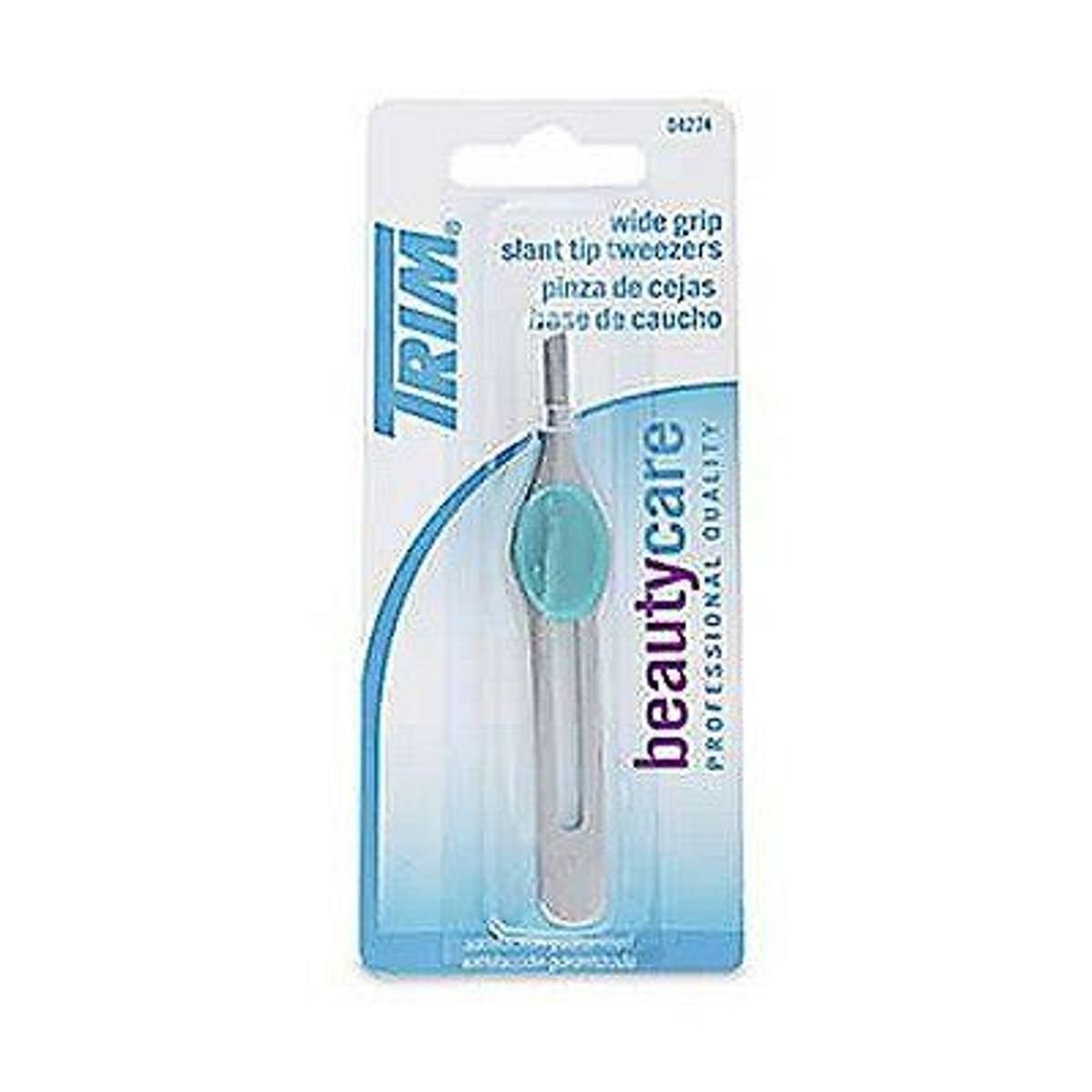 TRIM - Pinza de Cejas Trim con Base de Caucho