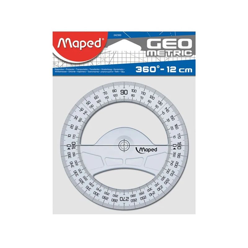 MAPED - Transportador Maped 360° X 12 cm